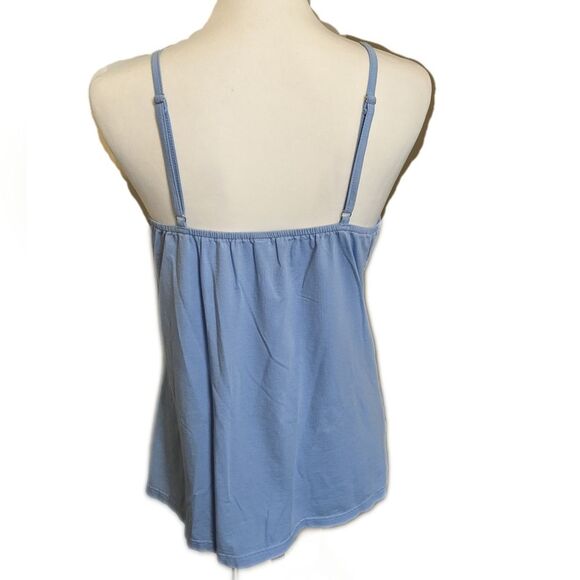 Diosun light blue halter tank top, cotton blend, lightweight, UNC Tarheels M - Picture 2 of 6